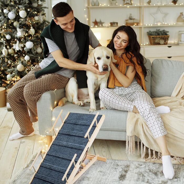 Східці для собак Hunderampe: дерев'яна, складна, регульована, до 100 кг, 30-60 см