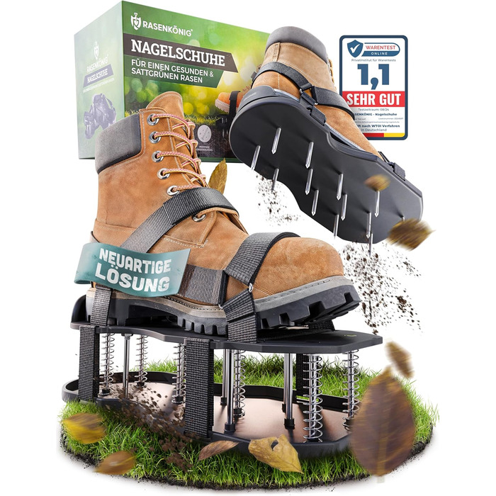 KING's Lawn Shoes Pro | Lawn Aerator Shoes + Screed Shoes | Lawn Aerator, Verticutter, and Aerifier for Lawn Aeration | Premium Lawn Shoes for Aerating and Loosening Your Lawn - Pre-assembled