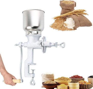 Ручна млинка Samger для зерна, кукурудзи, кави, горіхів, солоду, чавунна кавомолка-горіхомолка
