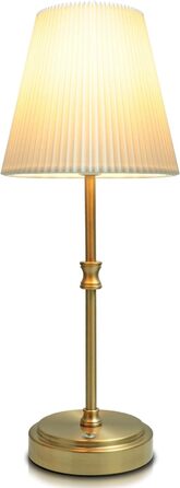 LED настільна лампа бездротова з акумулятором 3000mAh, торшер для спальні, вітальні, на вулицю (Retro Gold, 2 шт.)