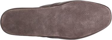 Чоловічі домашні тапочки Pamir з натуральної шкіри та піною з пам'яті (46 EU, широкі, коричневі)