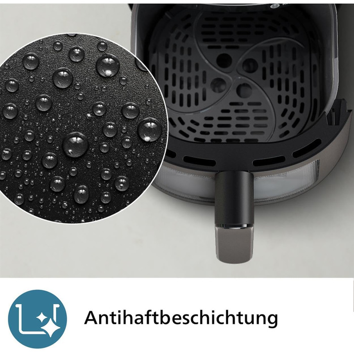 Philips Airfryer 2000 Series – 13 Cooking Functions, 6.2L Capacity, Compact Design with Viewing Window, RapidAir Technology, 90% Less Fat, Easy to Clean (NA230/00) 6.2L - Viewing Window