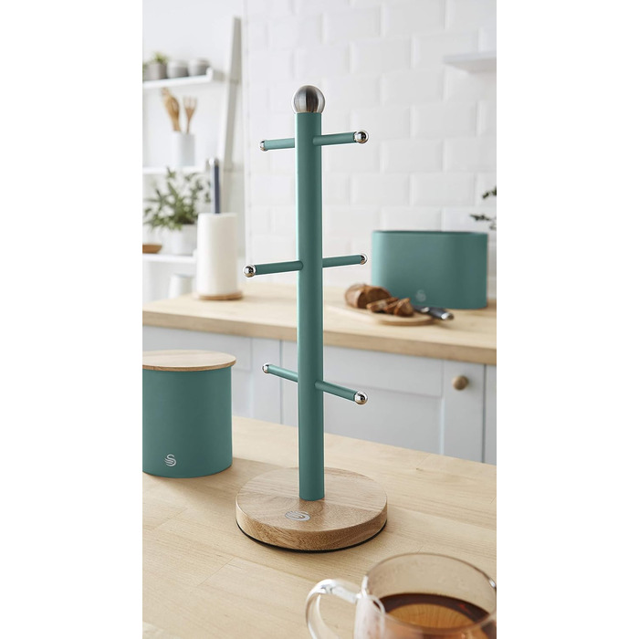 Swan Nordic Cup Holder, Carbon Steel, White, (Standard Size, Green)