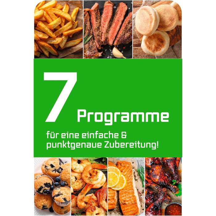 Фритюрниця горіння повітрям GOURMETmaxx 4.5L – Airfryer 1400W з цифровим дисплеєм, таймером, захистом від перегріву, миється у посудомийній машині, без жиру – Чорний 4.5 літри