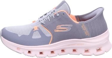 Кросівки Skechers Glide-Step Vibey Hands Free Slip-ins для жінок, сірі та помаранчеві, 38 EU