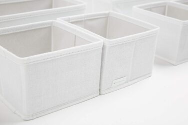Large Drawer Organization System 12-Piece Set White Boxes Storage Organizer Drawer Cabinet Organizer Storage Box Closet Organizer