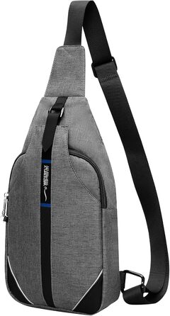 Сумка через плече WATERFLY Anti-Diebstahl для жінок та чоловіків, сіра (M)