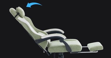 Ігрове крісло Delagear G 325, зелене, оббивка з тканини