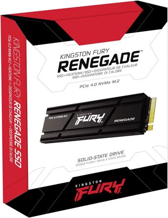 SSD Kingston FURY Renegade 500GB PCIe 4.0 M.2 NVMe з радіатором для геймерів та ентузіастів