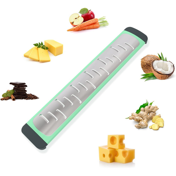 Empava Grater, Cheese Grater, Parmesan Grater, Kitchen Grater, Nutmeg Grater, Kitchen Reamer, Garlic Grater, Stainless Steel Grater, Lemon Grater, Ginger Grater, Nutmeg Grater, Stainless Steel Reamer, Parmesan Slicer - Green