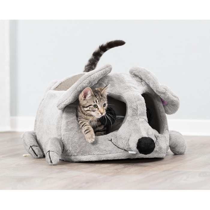 Будиночок-печера для котів Trixie Lukas 35x33x65 см, сірий