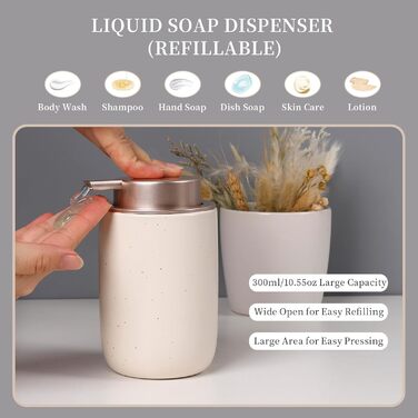 Набір для ванної кімнати з кераміки, 4 шт., аксесуари для ванної кімнати, органайзер з дозатором мила, мильниця, стакан для зубної щітки, контейнер для ватних паличок, преміум-декор для ванної кімнати, абрикосовий колір