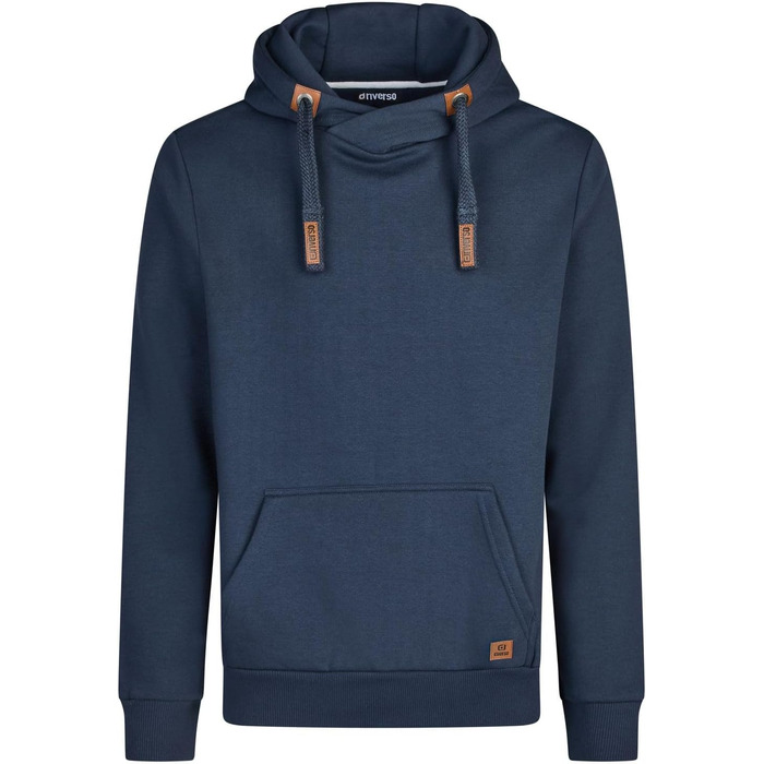 Чоловічий худі riverso Regular Fit RIVNiklas з перехресним коміром, темно-синій (Navy), розмір 3XL