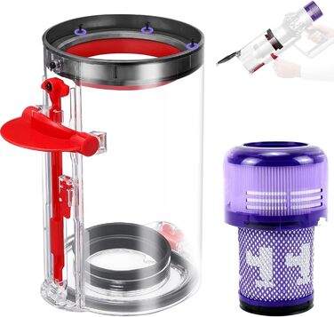 Замінник контейнера для пилу та HEPA фільтр для пилососів Dyson V11, V15, SV14, SV17, SV22, SV28 (970013-02/970013-03)