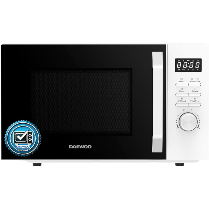 Мікрохвильова піч Daewoo MD-FC206SB 20L, 700W, чорний колір (Solo, White)