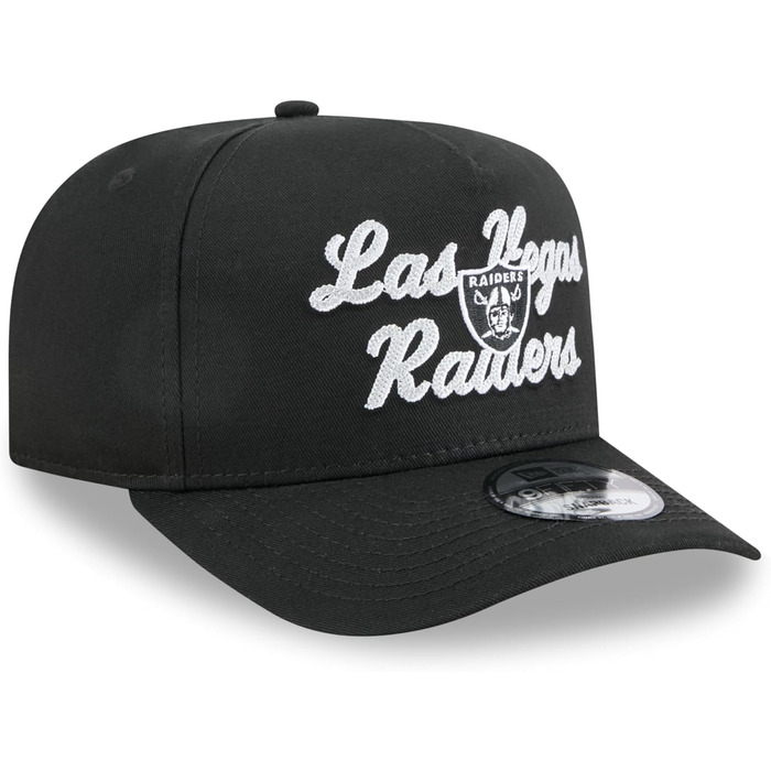 Кепка New Era NFL Las Vegas Raiders 9Forty A-Frame чорна, оригінальна бейсболка