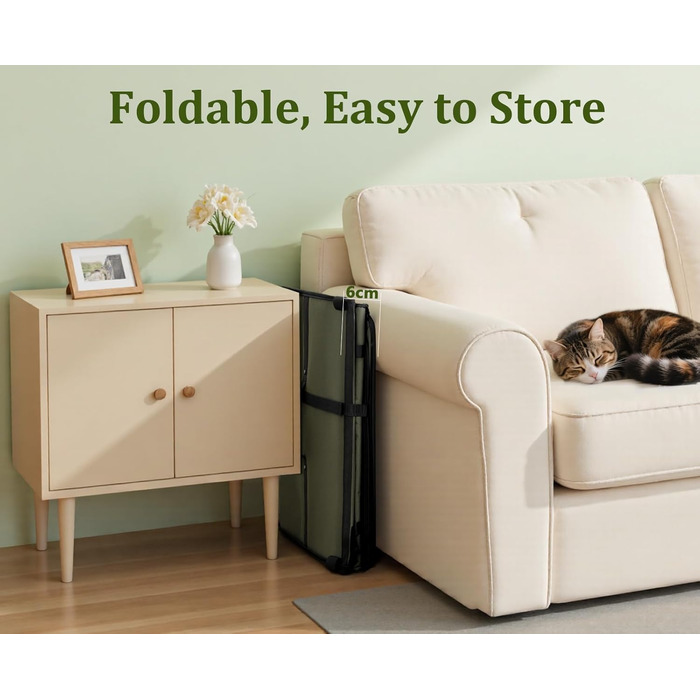 Транспортна переноска для собак Pecute: стабільна, складана, дихаюча, з ролетним вікном, 61 x 52 x 45 см (темно-зелений)