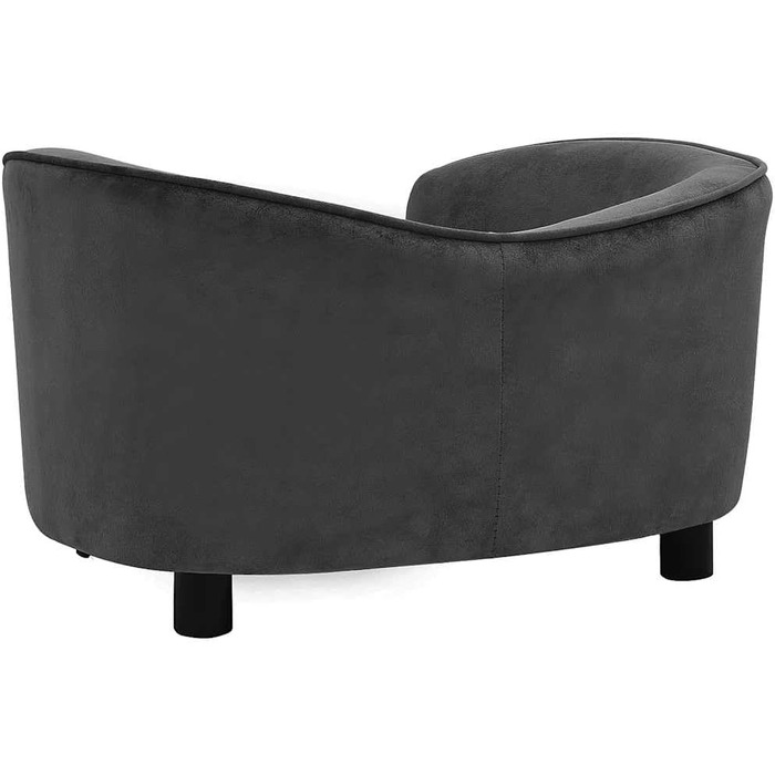 Софа для собак Dunkelgrau від vidaXL, 69x49x40 см: плюшеве ліжко та диванчик для собак та котів