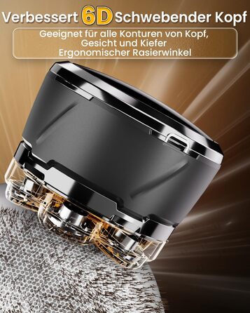 Електричний гоління голови FK-8790: водонепроникний, з LED-дисплеєм та USB-C зарядкою