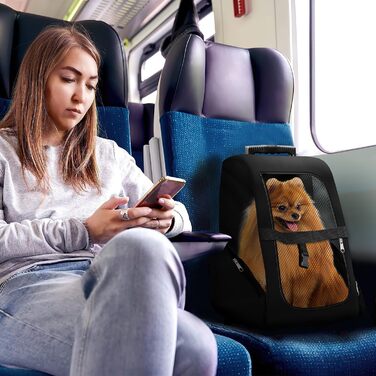 Тролей для собак та котів All Pets United, переносна сумка-транспортування, чорний