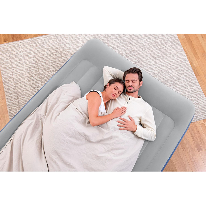 Надувний матрац Bestway Tritech Queen розмір 203x152x56 см з вбудованим насосом