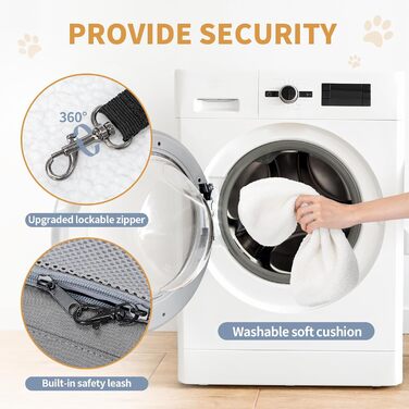 Транспортна сумка Petsfit для собак та котів, переноска для тварин, сумка-переноска для собак і котів, сіра