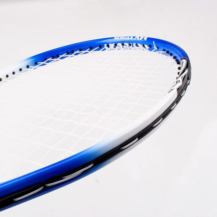 Senston Tennis Racket 19/23/25 Inch One-Piece Design with Carry Bag, Overgrip & Vibration Dampener (Blue)