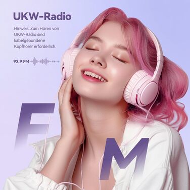MP3 плеєр AGPTEK 64GB з Bluetooth 5.3, TFT-дисплеєм, FM-радіо та підтримкою до 128GB, фіолетовий