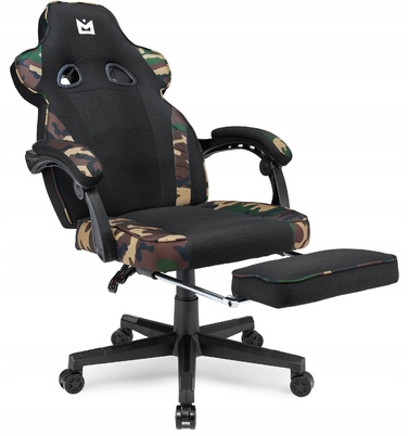 Ігрове крісло IMBA seat Emperor, тканина, чорно-сіре