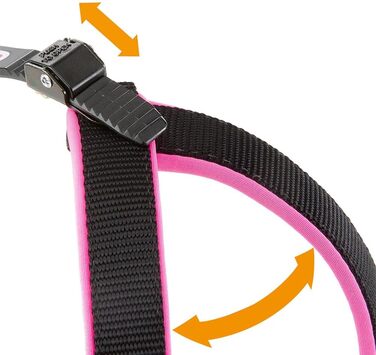 Шлейка для собак Ferplast Agila Fluo 3, неонова, розмір 3 (37-57 см), регульована, м'яка, зелена