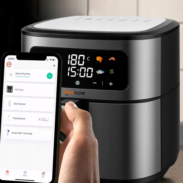 Аерофритюрниця Memflow 8 л, срібляста