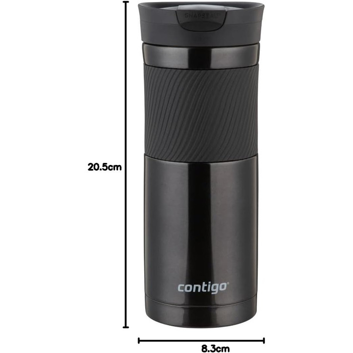 Contigo Byron Snapseal Stainless Steel Thermobecher - Leakproof Travel Coffee Mug - 590ml