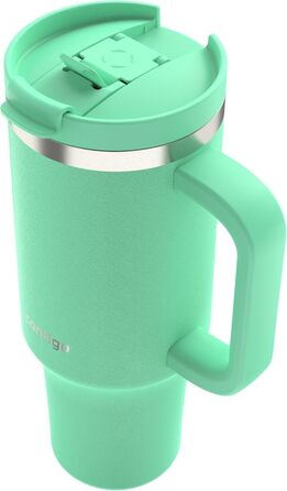 Contigo Streeterville Thermos Flask 1200 ml with Handle and Straw | Insulated Stainless Steel Thermos Drink Bottle with Lid | Keeps Cold for 29 Hours | Travel Mug | Thermos Mug | BPA-free (Reef)