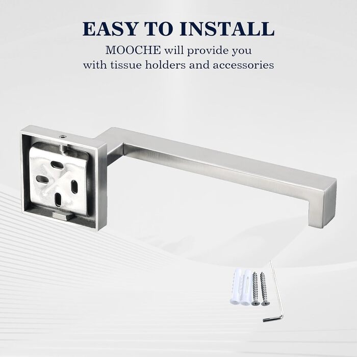 Тримач для туалетного паперу з нержавіючої сталі 304, 15 см. Сучасний настінний тримач для ванної кімнати, туалету та кухні