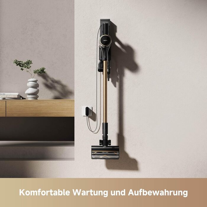 Mova S5 Sense: Бездротовий акумуляторний пилосос з тривалою роботою до 97 хвилин, для килимів, твердих підлог та шерсті тварин. Тиха, самостійна, з антизаплутуванням.