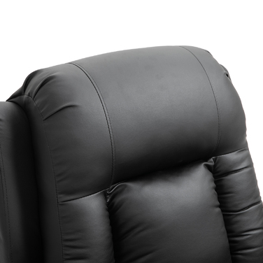 HOMCOM Massage Chair, Recliner Chair, Heated Recliner Chair, TV Recliner with Reclining Function, Recliner Chair with Remote Control, Black | Aosom