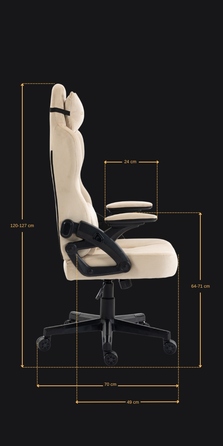 Ігрове крісло Delagear G 450, бежева тканина