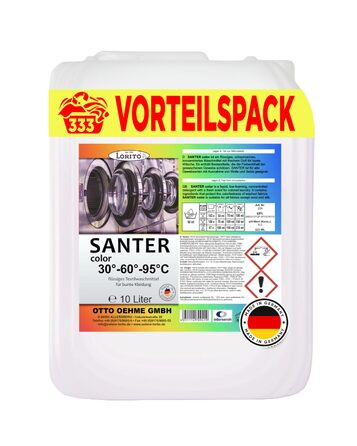 Рідкий засіб для прання кольорових речей Lorito Santer Color, 10 л