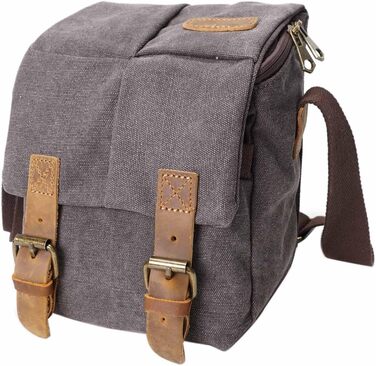 Сумка для камери Neuleben: водонепроникна, унісекс, з канвасу, для DSLR (Сірий)