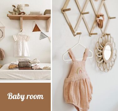 Набір вішалок для дитячого одягу Ilauke, 40 шт., 28,5 см, бежевий