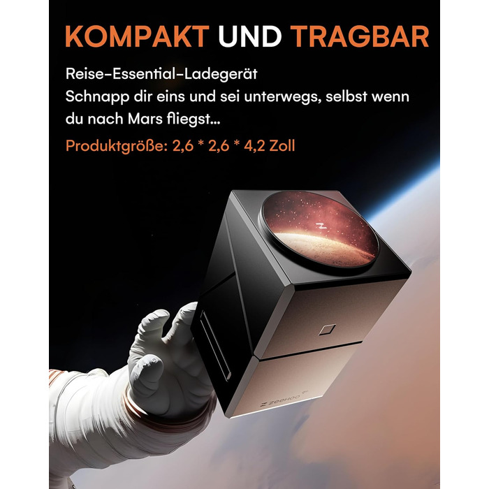 ZEEHOO Зарядна станція 3 в 1 для Apple MagSafe, iPhone 16/15/14/13/12, Apple Watch та AirPods (30W USB-C), Чорний