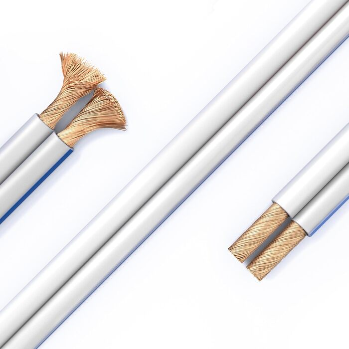 Кабель акустичний PureLink OFC 2x4.0 мм² 10м білий з синьою позначкою - висока якість звуку