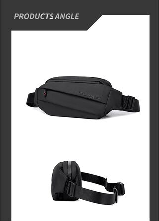 Чоловіча та жіноча поясна сумка Asher – водонепроникна, легка, кросбоді, унісекс, для спорту, подорожей, фестивалів