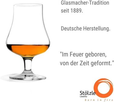 Набір келихів для віскі Stölzle Lausitz Nosing 194 мл (6 шт) - кришталь без свинцю, для скотчу, підходять для мийки в посудомийній машині