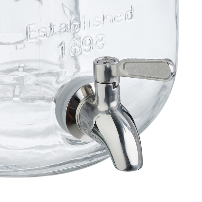 Relaxdays Drink Dispenser with Fruit Insert, 4L
