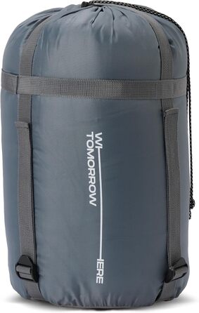 Спальний мішок Mumienschlafsack Tomorrow (бордовий / сірий, 230x80 см)