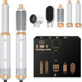 Набір для укладки волосся Golden Goods Airstyler 5-в-1: фен-щітка, плойка, стайлер для об'єму, випрямлення та завивки