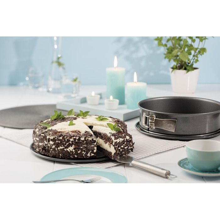Форма для випічки Dr. Oetker Springform 24 см сіра, антипригарна кераміка