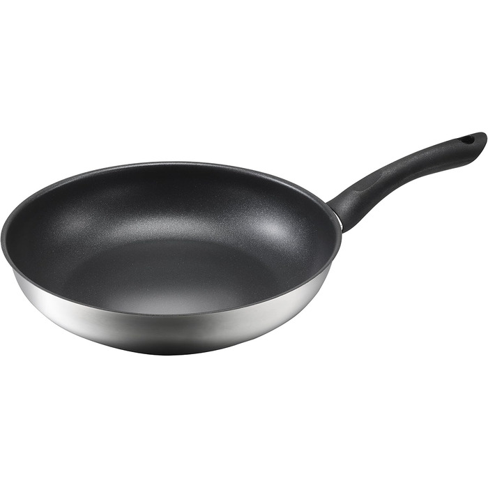 KOPF Frying Pan Set Alfons (Ø 24 + 28 cm) Stainless Steel Frying Pans Induction with Teflon Non-Stick Coating, 2-Piece Set