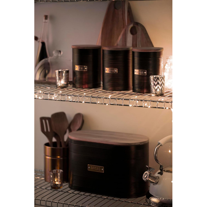 Кейс для кави Typhoon Otto, 1.4 л, бамбуковий кришка, герметичний, з нержавіючої сталі